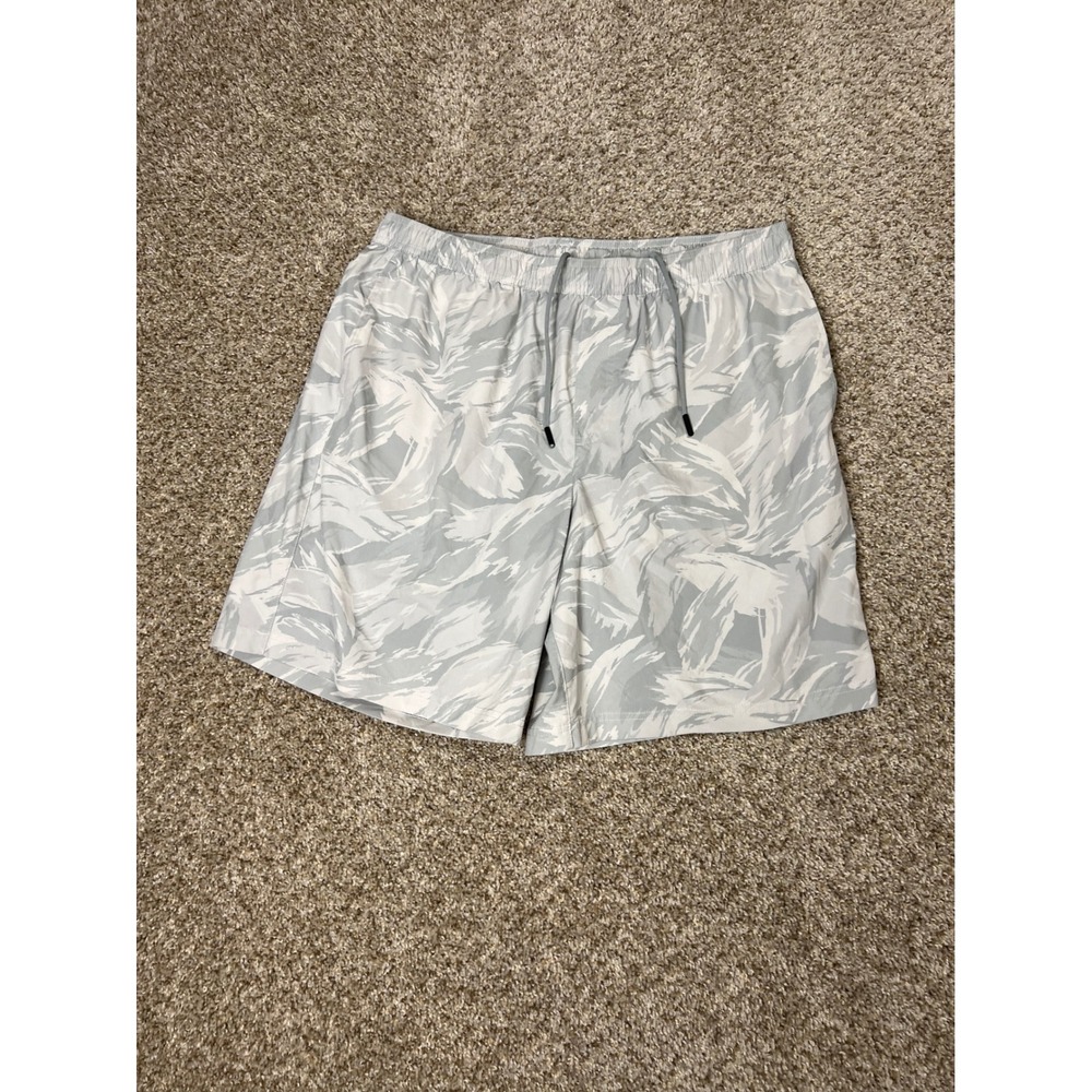 Chubbies Everywear Shorts Mens XXL Grey White Abstract Print 7 Inch Inseam